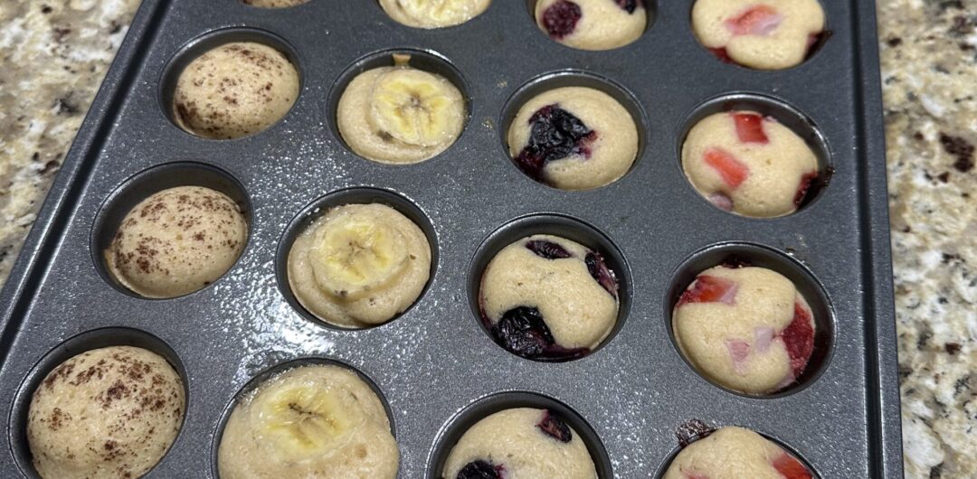 easy breakfast muffins, pancake mix muffins, make ahead breakfast, grab and go breakfast, customizable muffins, breakfast mini muffins pancake mix muffins make-ahead muffins easy breakfast muffins grab-and-go breakfast freezer-friendly muffins quick breakfast ideas mini pancake muffins how to make mini muffins with pancake mix make-ahead breakfast ideas for busy mornings freezer-friendly breakfast muffins kid-friendly breakfast muffins easy weekday breakfast prep mini muffins with fruit or chocolate chips simple breakfast meal prep recipes